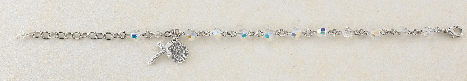 6mm Swarovksi Crystal Rosary Bracelet