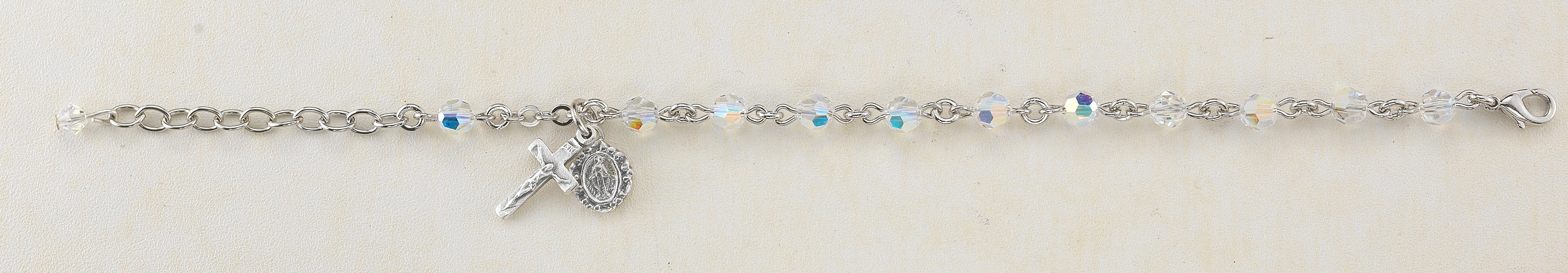 6mm Swarovksi Crystal Rosary Bracelet