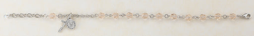 6mm Smoked Swarovksi Crystal Rosary Bracelet