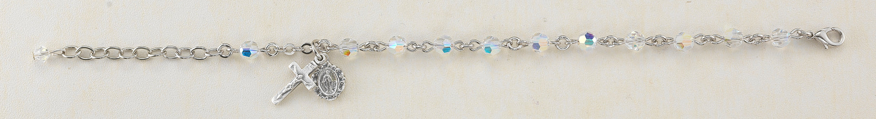 5mm Round Swarovski Crystal Rosary Bracelet