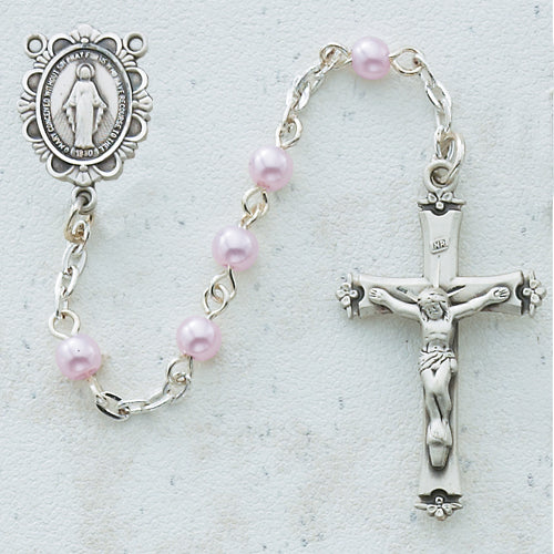 RF 5MM Pink Pearl Rosary