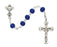 5MM Blue Glass Communion Rosary