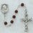 Sterling Silver 5MM Garnet Rosary