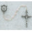 4MM Pink Pearl Communion Rosary - Engravable