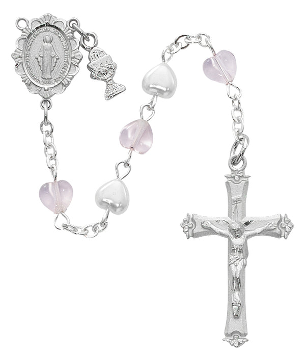 Pearl and Pink Crystal Rosary