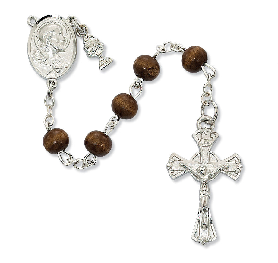 RF 6MM Brown Wood Rosary