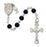 6MM Black Glass Rosary