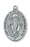 Pewter Miraculous Medal with 18-inch Chain