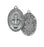 Pewter Miraculous Hail Mary Medal with 24-inch Chain