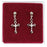 Rf Crucifix Earrings
