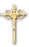 2 1/16-inch Sterling Silver Three Ring Wedding Cross