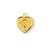 Gold over Sterling Silver Heart Shaped Miraculous Medal