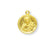 5/8-inch Gold Over Sterling Silver Saint Therese The Little Flower Medal with 18-inch Chain