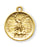Gold over Sterling Silver Round Shaped Saint Michael Medal