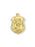 Gold over Sterling Silver Badge Shaped Saint Michael Medal