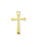 7/8-inch Gold Over Sterling Silver Cross with 18-inch Chain
