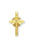 15/16-inch Gold Over Sterling Silver Cross with 18-inch Chain
