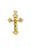 1-inch Gold Over Sterling Silver Crucifix with 18-inch Chain