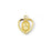 Gold over Sterling Silver Heart Shaped Miraculous Medal