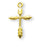 3/4-inch Gold Over Sterling Silver Wheat Cross with 18-inch Chain