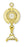 1 7/8-inch Gold Over Sterling Silver Monstrance Pendant with 24-inch Chain