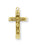 1-inch Gold Over Sterling Silver Crucifix with 18-inch Chain