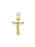 7/8-inch Gold Over Sterling Silver Crucifix with 18-inch Chain