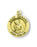 Gold over Sterling Silver Round Shaped Saint Gerard Medal