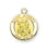 Gold over Sterling Silver Round Shaped Saint Joseph Medal