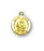 Gold over Sterling Silver Round Shaped Saint Jude Medal