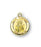 Gold over Sterling Silver Round Shaped Saint Therese Medal