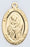 Gold Over Sterling Silver Saint Anthony Medal