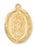 Gold over Silver Guadalupe Medal 24 Chain and Box