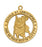 Gold over Silver Saint Christopher with 24-inch Chain