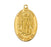 Gold over Silver Saint Michael with 20-inch Chain