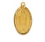 Gold over Silver Our Lady Guadalu with 18-inch Chain - Engravable