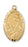 Gold over Silver Medal of Saint Peregrine with 18-inch Chain - Engravable