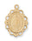 Gold over Silver Miracul Medal 18-inch Chain and Box