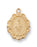 Gold over Silver Miraculous Medal with 16-inch Chain