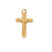 Gold over Silver Crucifix with 16-inch Chain