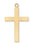 Gold over Silver Lords Prayer Cross 24-inch chain-inch