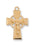 Gold over Silver Celtic Crucifix with 18-inch Chain