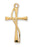 Gold over Silver Cross 18-inch Chain and Box-inch