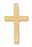 Gold over Silver Block Cross 20 Cha&Bx-inch