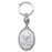 Sterling Silver Key Chain with Our Lady of Passion Image