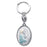 Sterling Silver Key Chain with Madonna of the Street