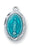Sterling Silver Blue Miraculous Medal 16-inchNecklace Set