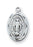 Sterling Silver Miraculous Medal 16-inchNecklace Set