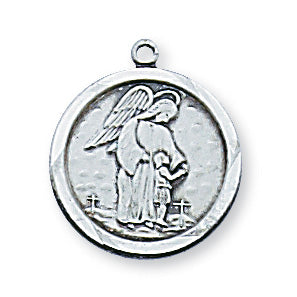 Sterling Silver Guardian Angel with 18-inch Chain