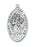 Sterling Silver Saint Christopher with 24-inch Chain